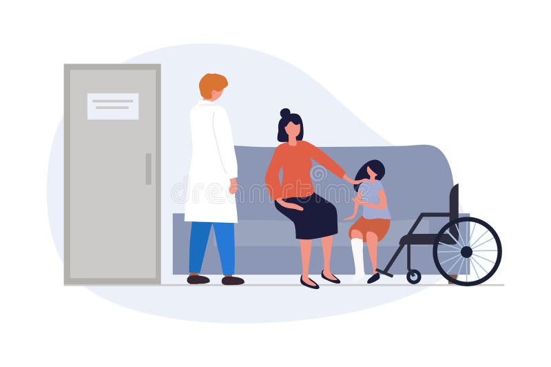 Funktionshindrade i samhällskonceptet vektor illustrationer