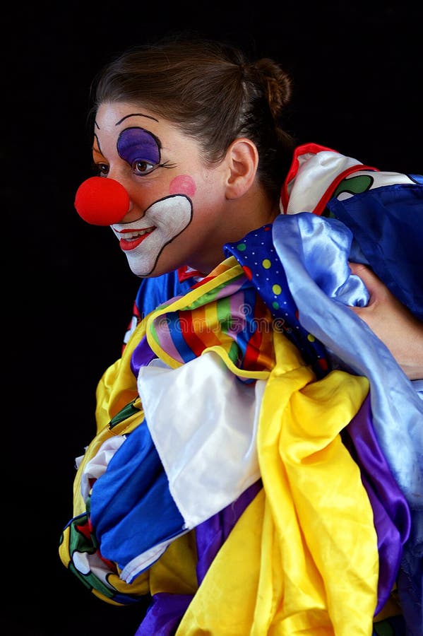 Funky clown lady stock photo. Image of funky, background - 6271026