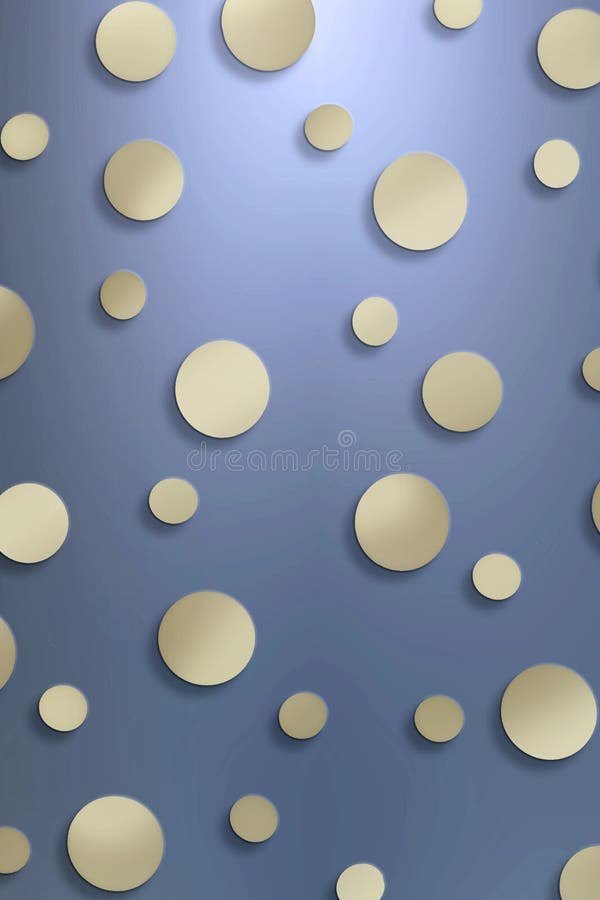 A whimsical background of a retro polka dot pattern in metallic tones. A whimsical background of a retro polka dot pattern in metallic tones