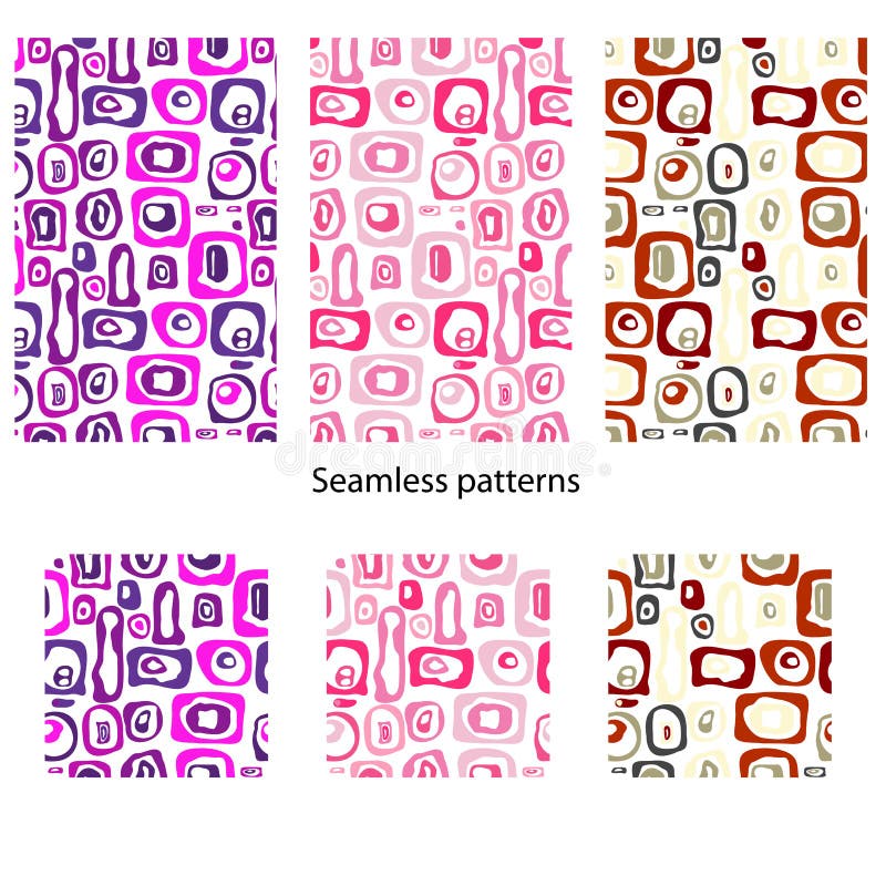 Funky vector seamless retro de royalty free illustration