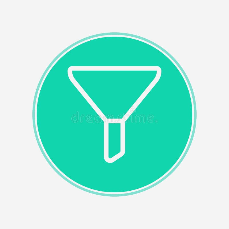 Funnel Vector Icon Sign Symbol Stock Vector Illustration of equipment