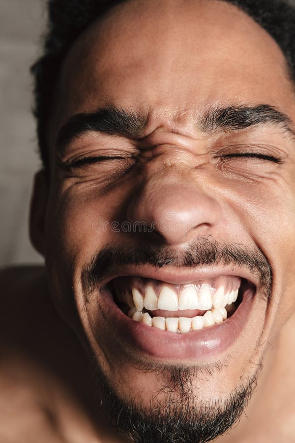 Funny African Man Talking on the Phone Stock Photo Image of casual