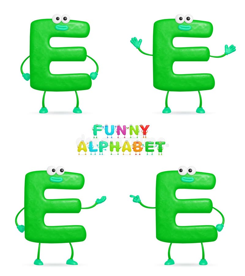 Funny alphabet stock illustration. Illustration of character - 10931923