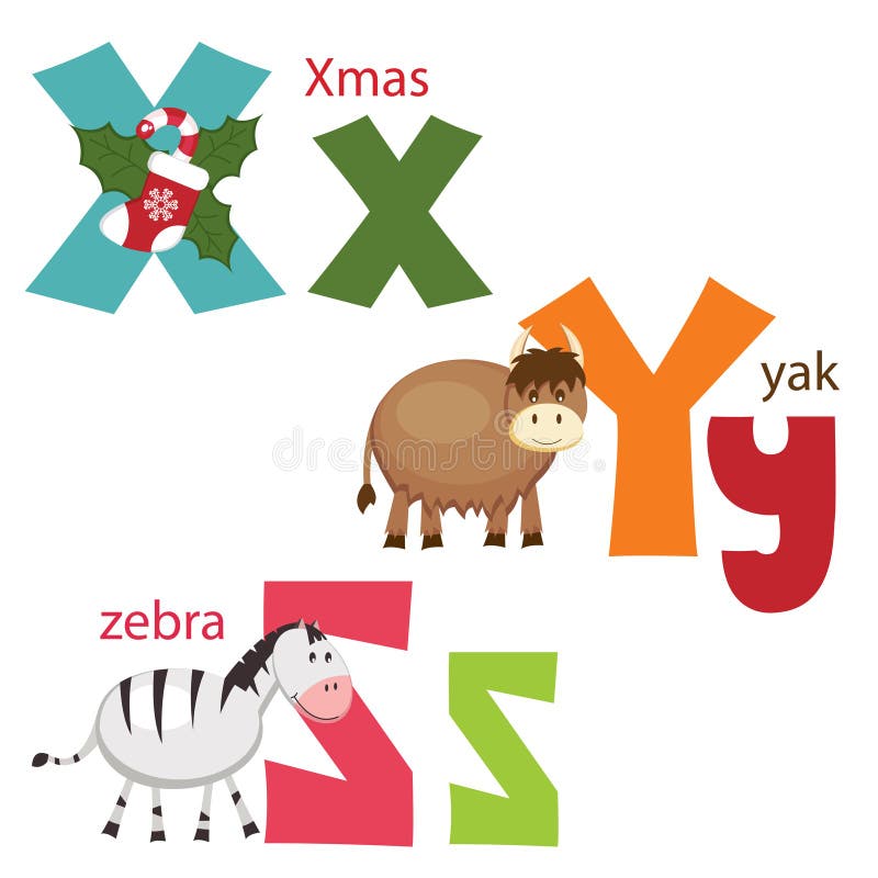 Funny alphabet royalty free illustration