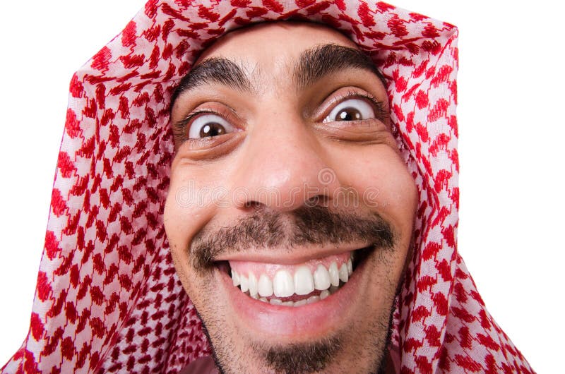 Funny arab man stock image. Image of islamic, business - 30661451