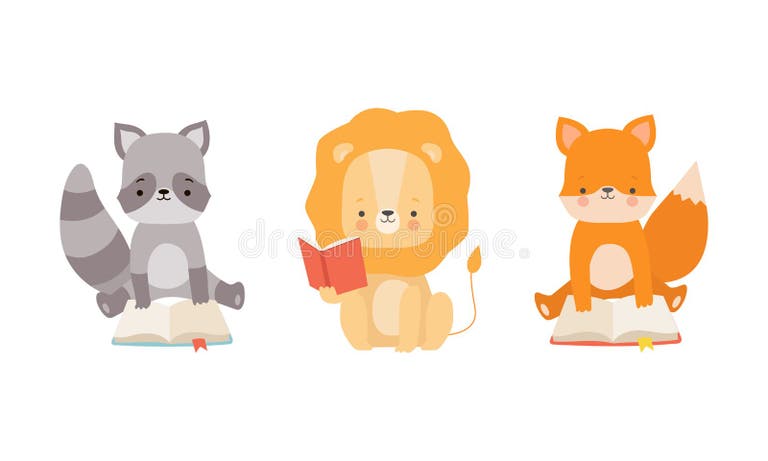 Lion Reading Books Stock Illustrations – 96 Lion Reading Books Stock