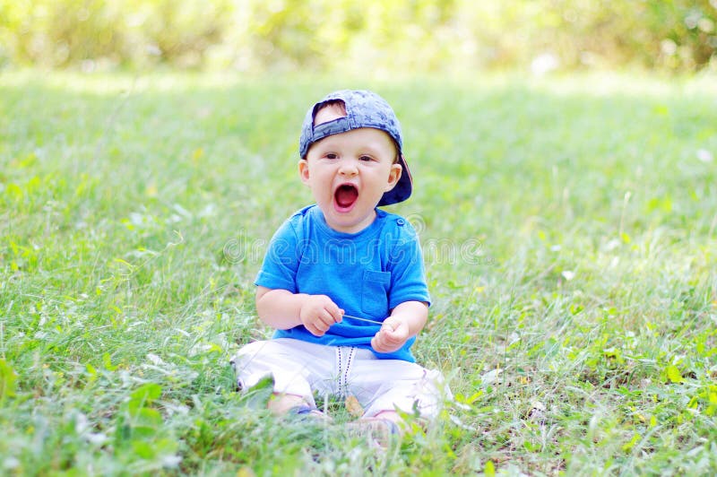 Funny Baby Boy Is Glad For Summer Royalty Free Stock Photos Image 36254918