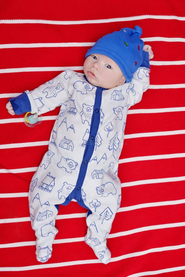 Funny baby boy stock image