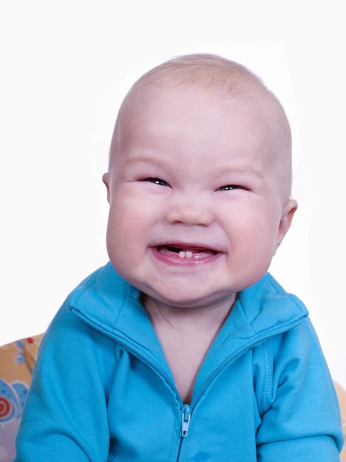 Funny Baby Toddler Boy Wearing a Humorous Mask I Stock Image Image of