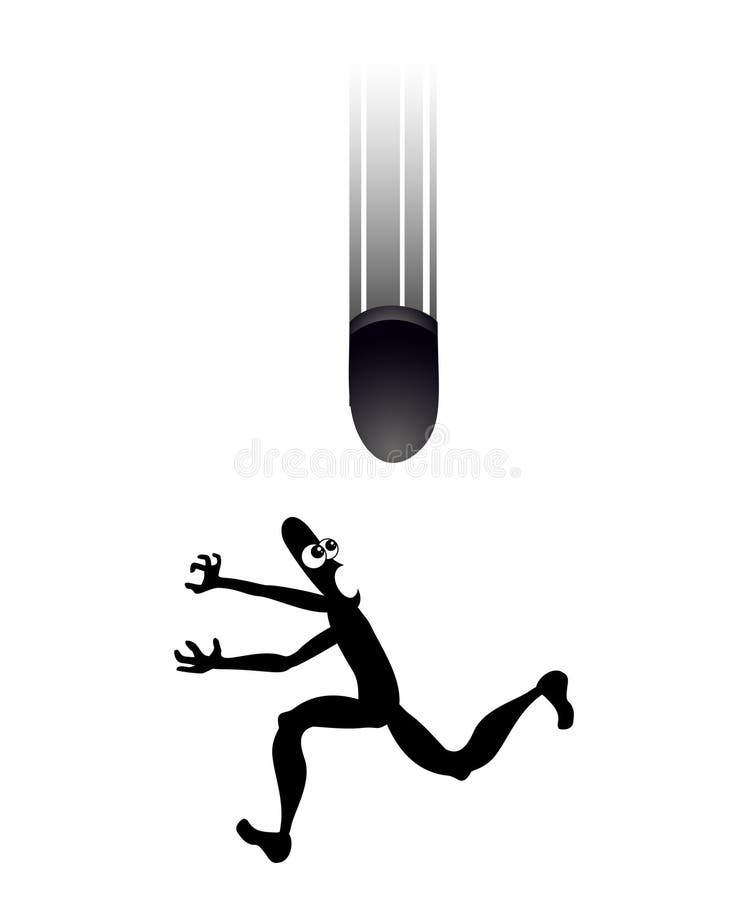 Funny bomb royalty free illustration