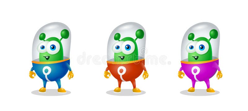 Funny Cartoon Alien in the Space Suit, a Friendly Green Martian, Character  for the Company in the Modern 3D Style Stock Vector - Illustration of  astronomy, alien: 110363356
