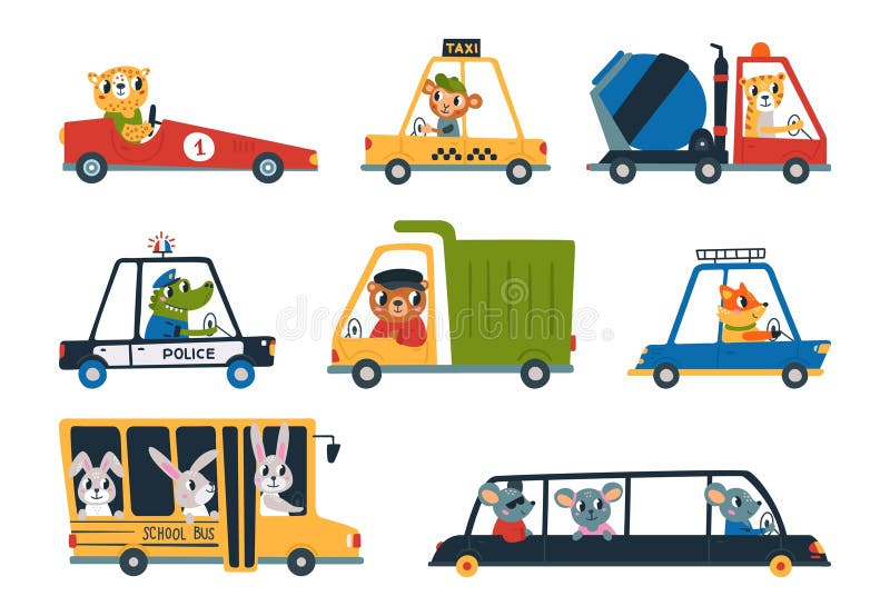 Funny Bus PNG Animals in the Bus Clipart Transportation -  Portugal