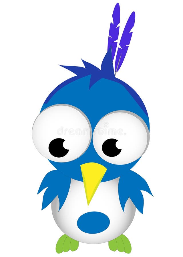 Funny cartoon bird stock vector. Illustration of graphic 11515950