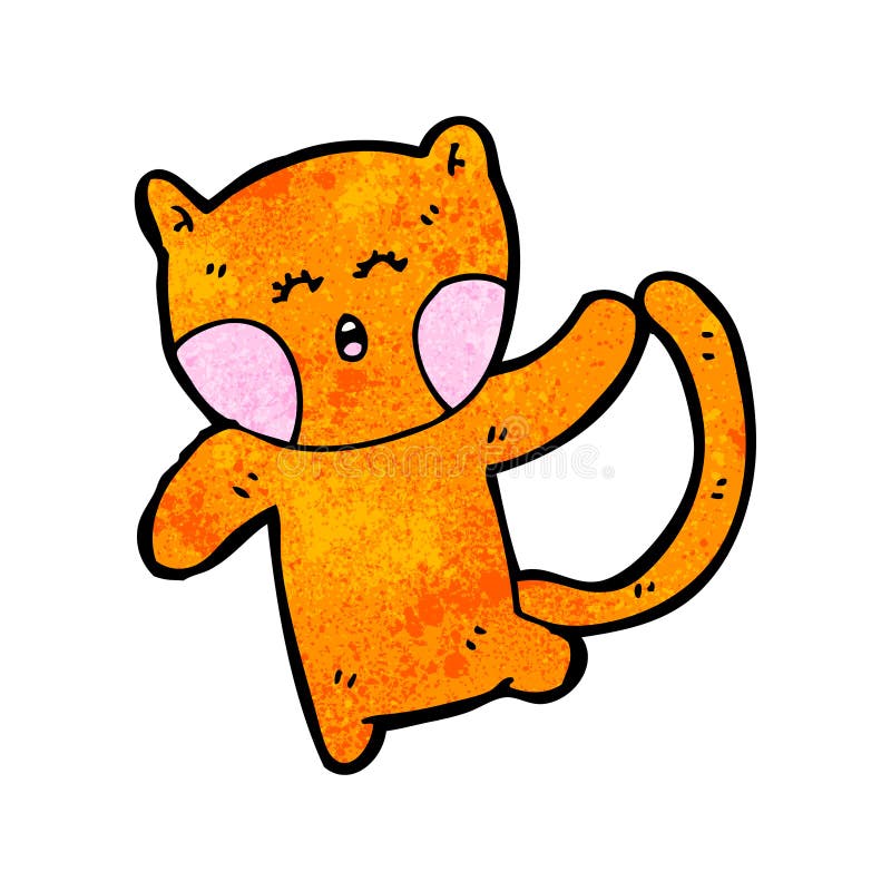 Funny cartoon cat stock vector. Illustration of animals - 38062109