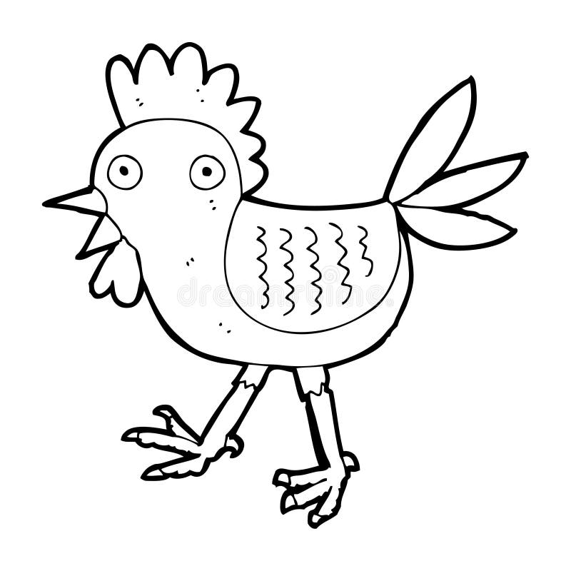 Funny cartoon chicken stock illustration. Illustration of cockerel - 37021887 Funny cartoon chicken stock illustration. Illustration of cockerel - 37021887