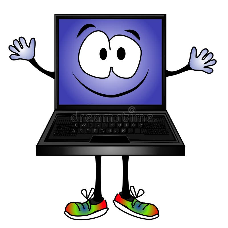 Funny Cartoon Computer Smiling Stock Illustration - Illustration of cartoons, colours: 2776079 Funny Cartoon Computer Smiling Stock Illustration - Illustration of cartoons, colours: 2776079