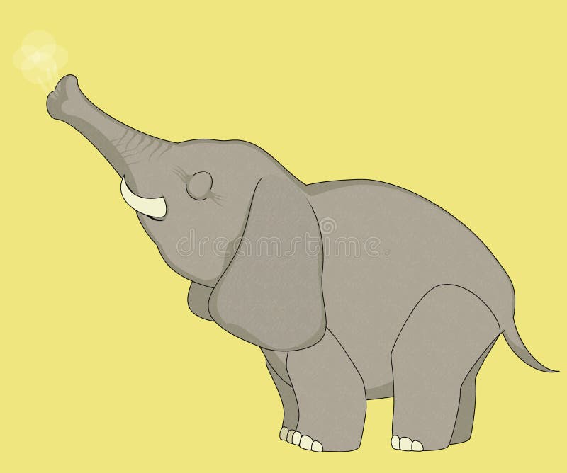 Funny cartoon elephant stock vector. Illustration of trunk - 43476315 Funny cartoon elephant stock vector. Illustration of trunk - 43476315
