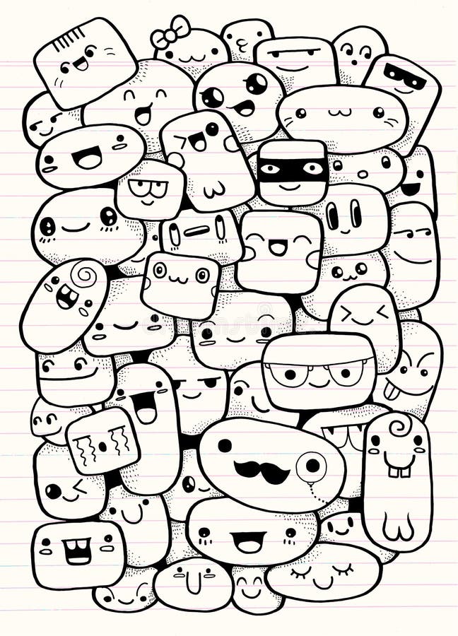 Funny cartoon faces. Vector clip art illustration vector illustration Funny cartoon faces. Vector clip art illustration vector illustration