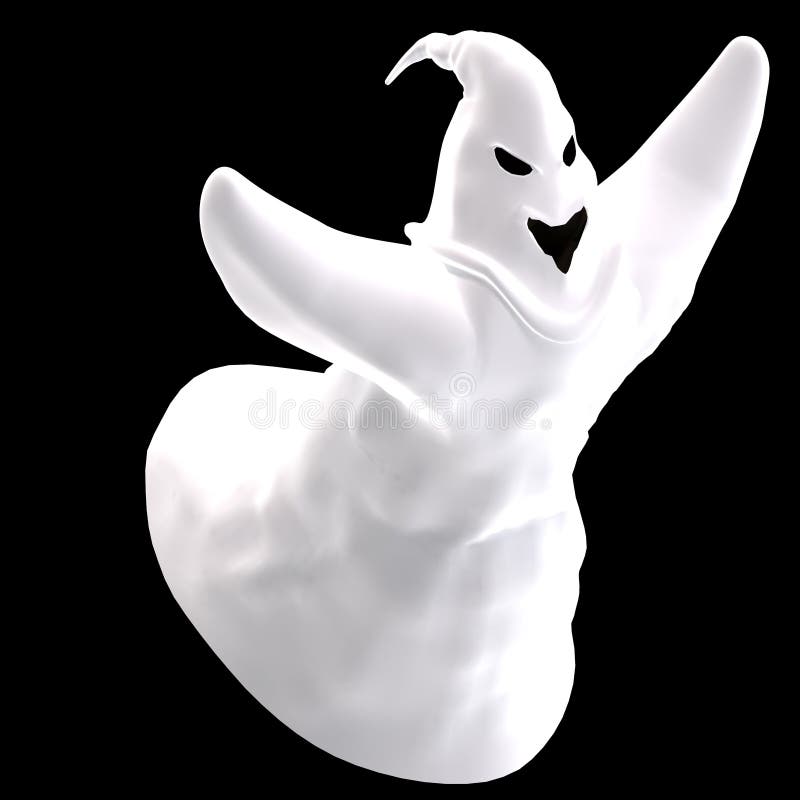 Funny cartoon ghost