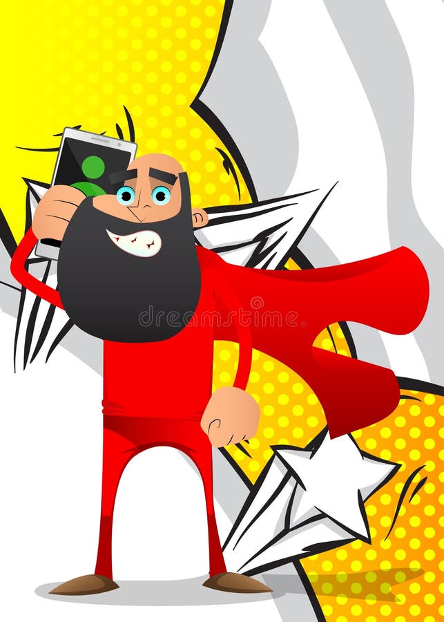 Super Heroína Com Telefone Celular Royalty Free SVG, Cliparts, Vetores, e  Ilustrações Stock. Image 82999165