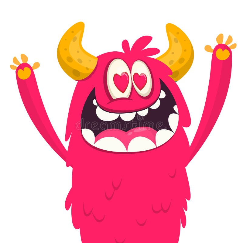 Funny cartoon monster. Vector Halloween illustration stock illustration