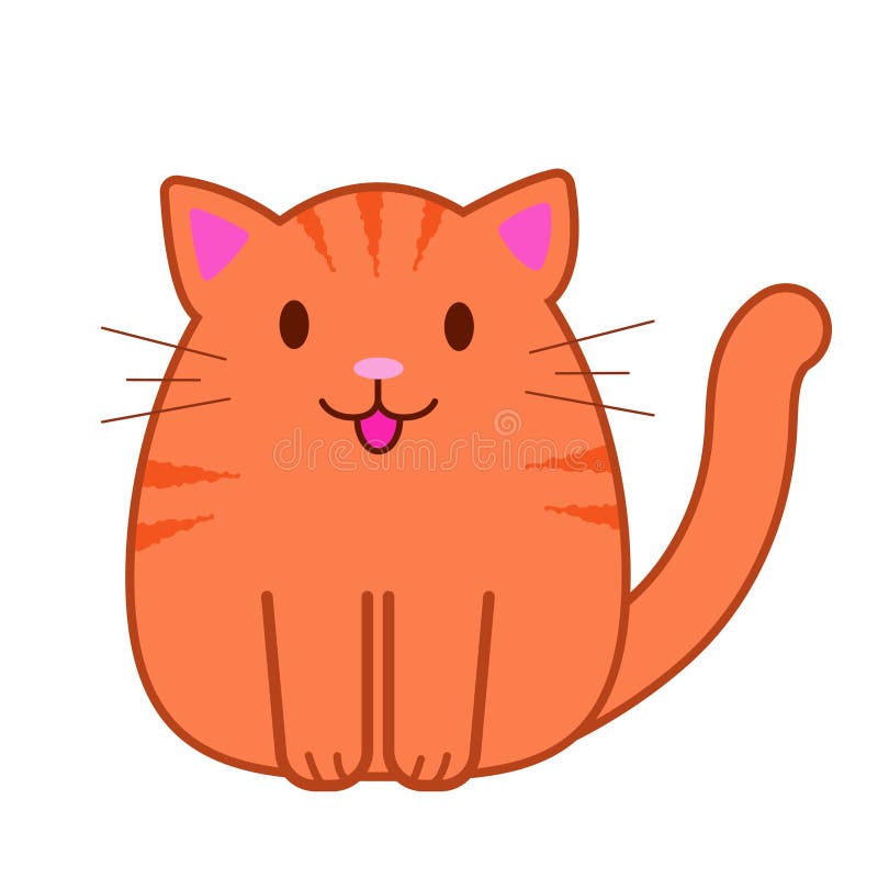 Cartoon Fat Orange Cat Stock Illustrations – 848 Cartoon Fat Orange Cat