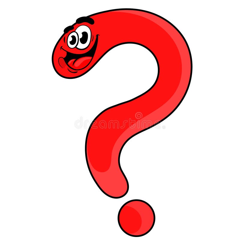 Funny Cartoon Question Mark . the Design of the Character Stock Vector -  Illustration of cheerful, character: 181399357