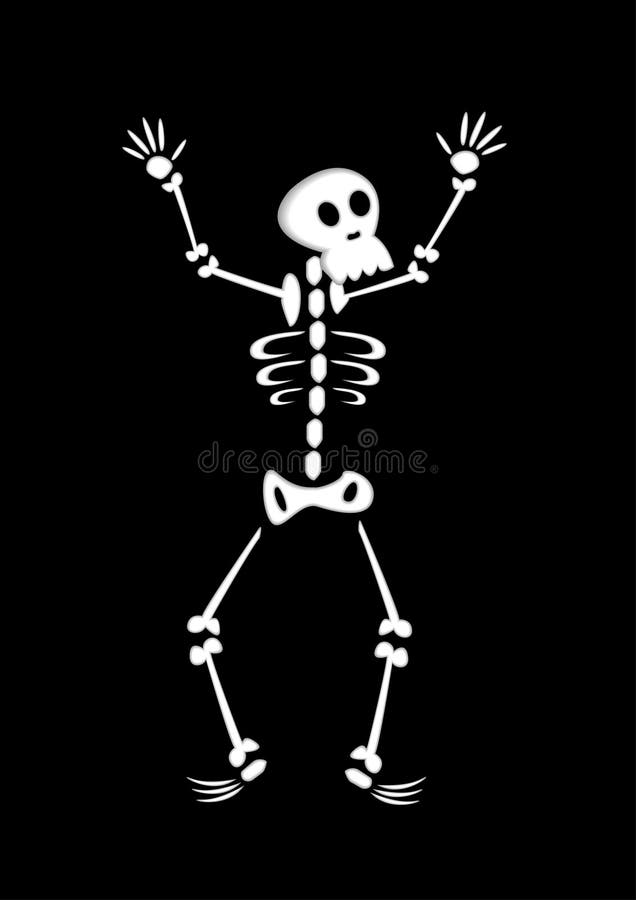 Funny Cartoon Skeleton Stock Vector Illustration Of Funny