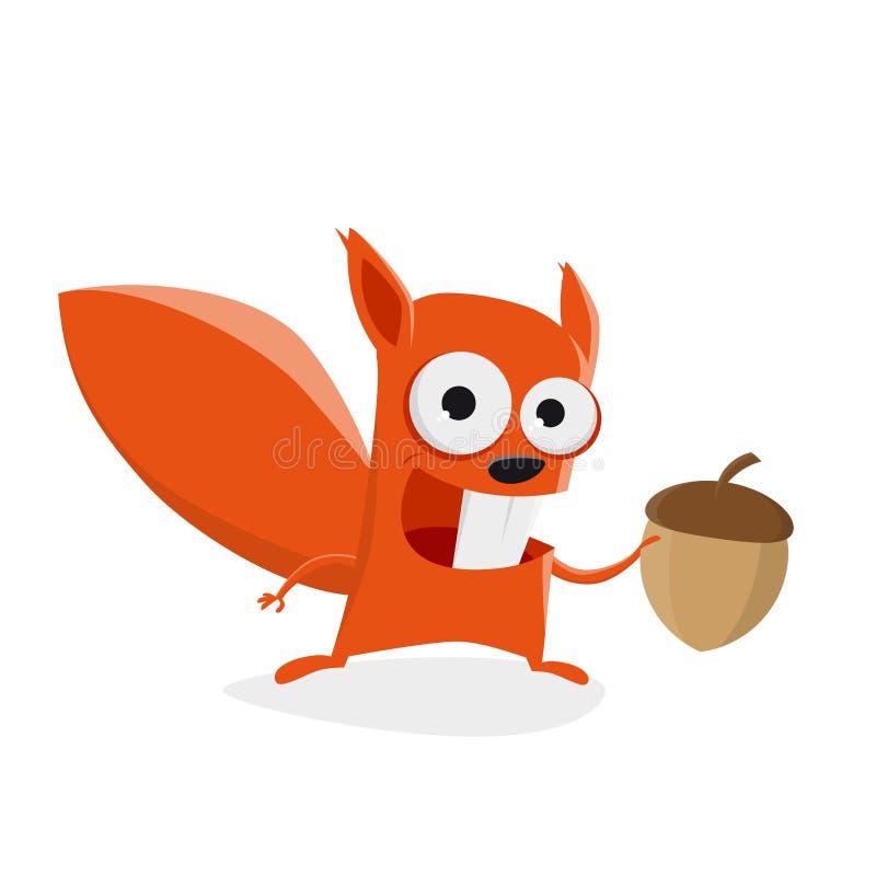Funny Cartoon Squirrel Holding Nut Stock Illustrations – 319 Funny Cartoon  Squirrel Holding Nut Stock Illustrations, Vectors & Clipart - Dreamstime