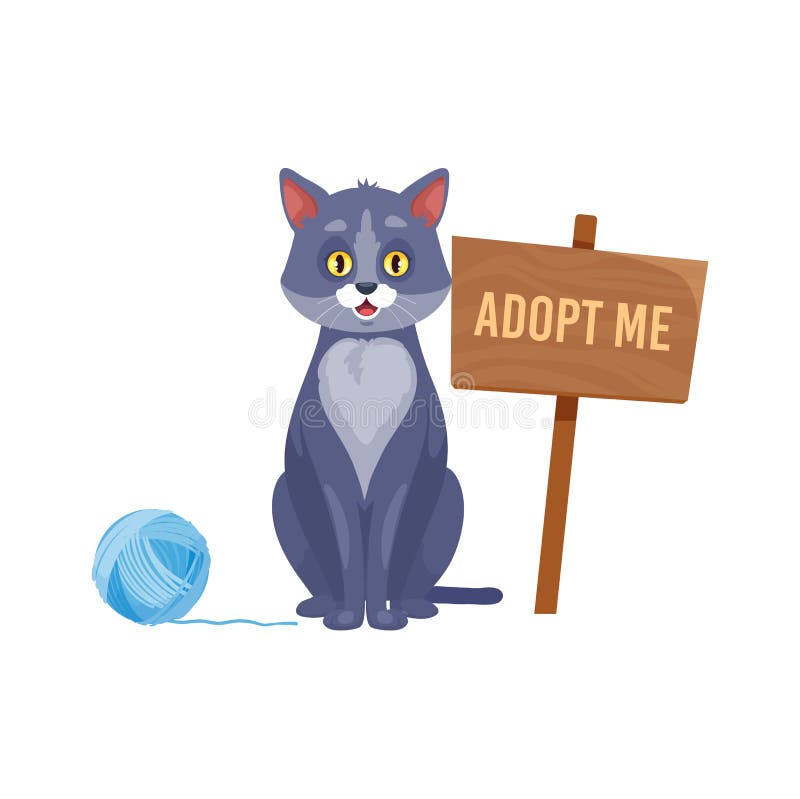 Adopt Me Kitty Stock Illustration 72848857