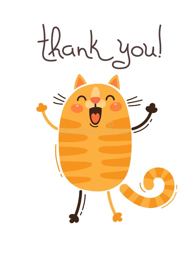Cat Thank Stock Illustrations – 547 Cat Thank Stock Illustrations, Vectors  & Clipart - Dreamstime