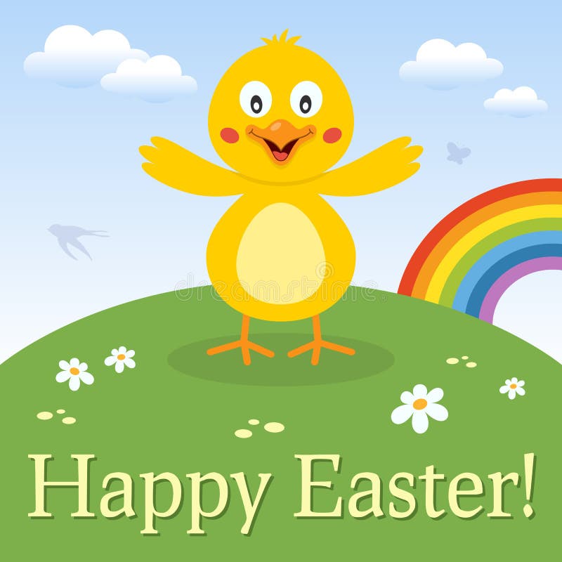 Funny Chick Happy Easter Card