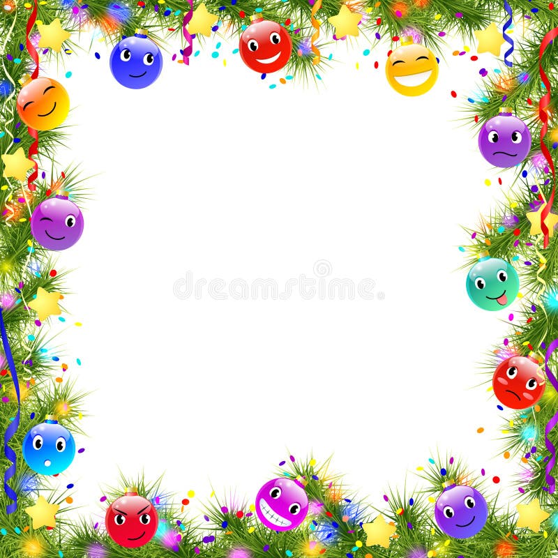 Funny christmas frame