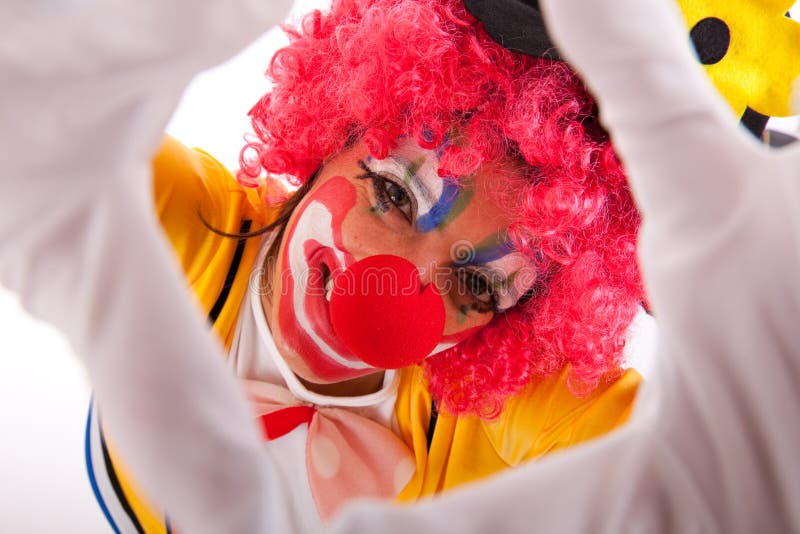 Funny clown royalty free stock image