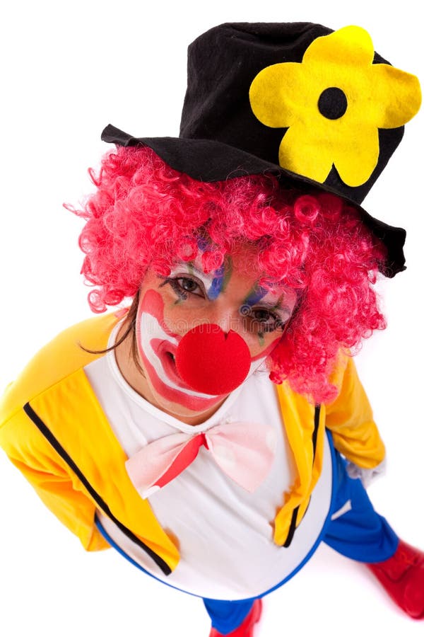 Funny clown stock photo. Image of happy, hands, grin - 11074318