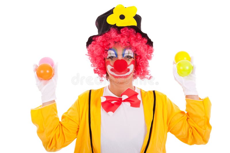 Funny clown royalty free stock photography