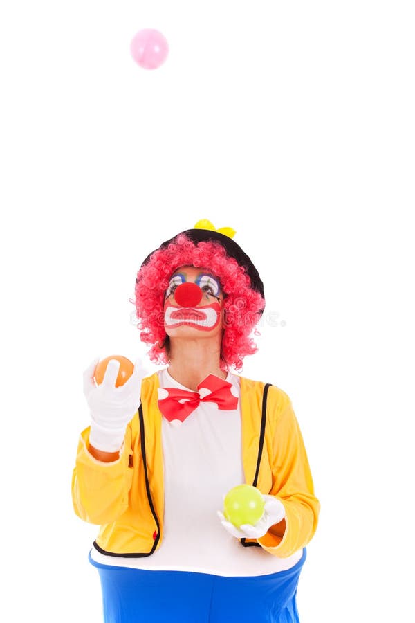 Funny clown stock image