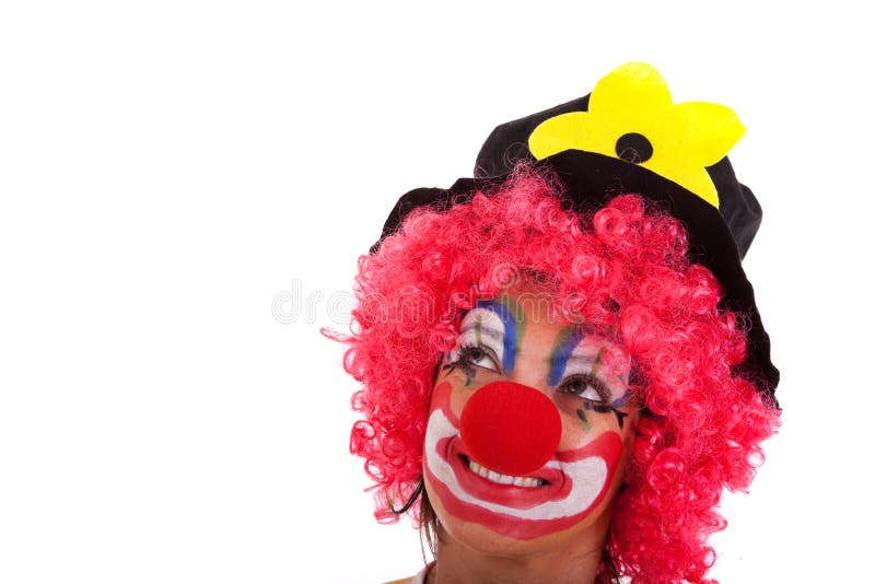 Funny clown royalty free stock photo