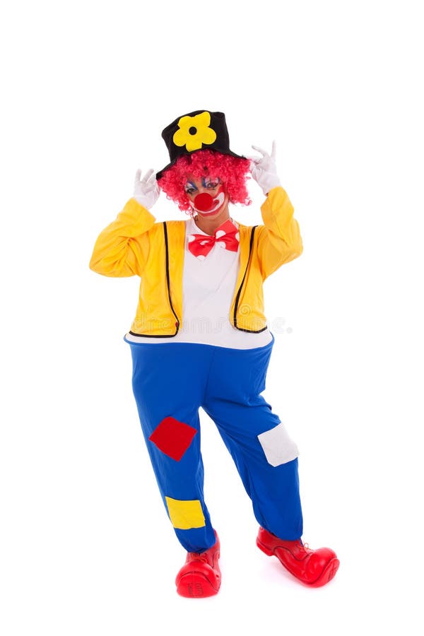 Funny clown royalty free stock photography
