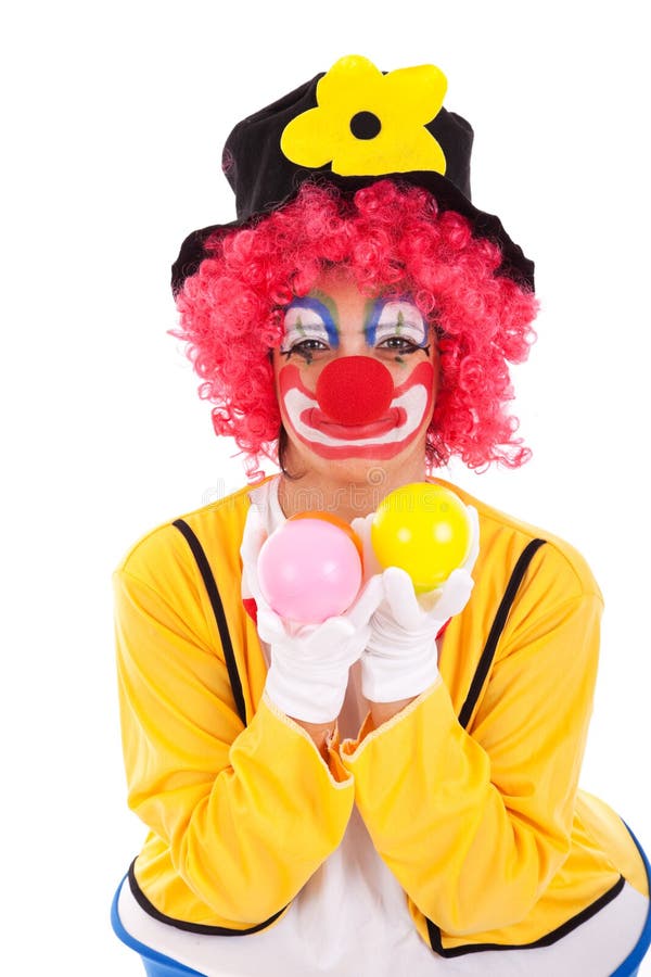 Funny clown royalty free stock photography