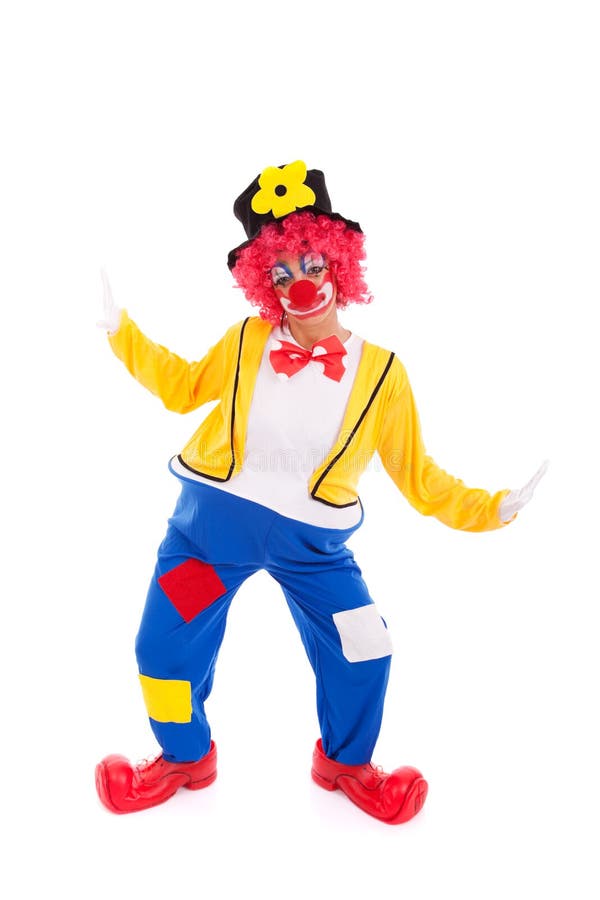 Funny clown royalty free stock photography