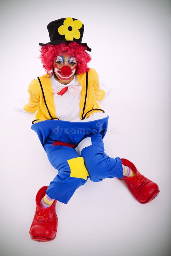 Funny clown royalty free stock photo