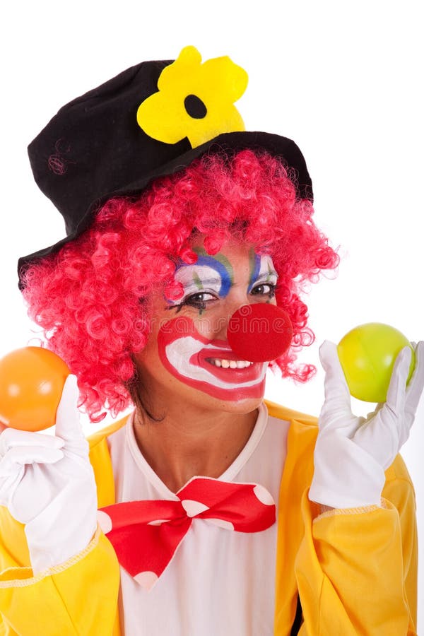 Funny clown royalty free stock photo