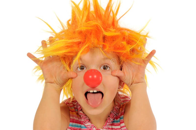 Funny clown stock photos