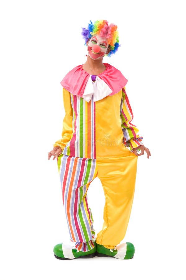 Funny clown royalty free stock photos