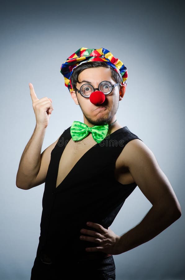 Funny clown royalty free stock photography