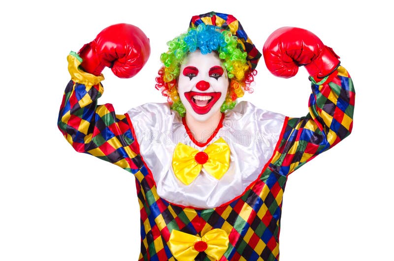 Funny clown stock photos