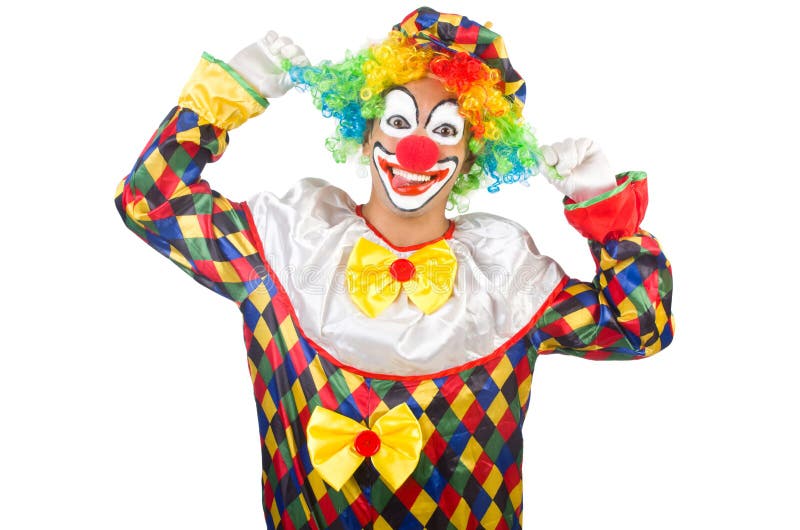 Funny clown royalty free stock images