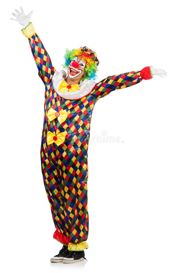 Funny clown royalty free stock photo