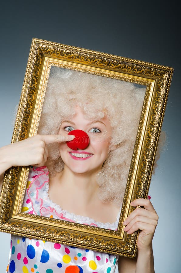 Funny clown royalty free stock image